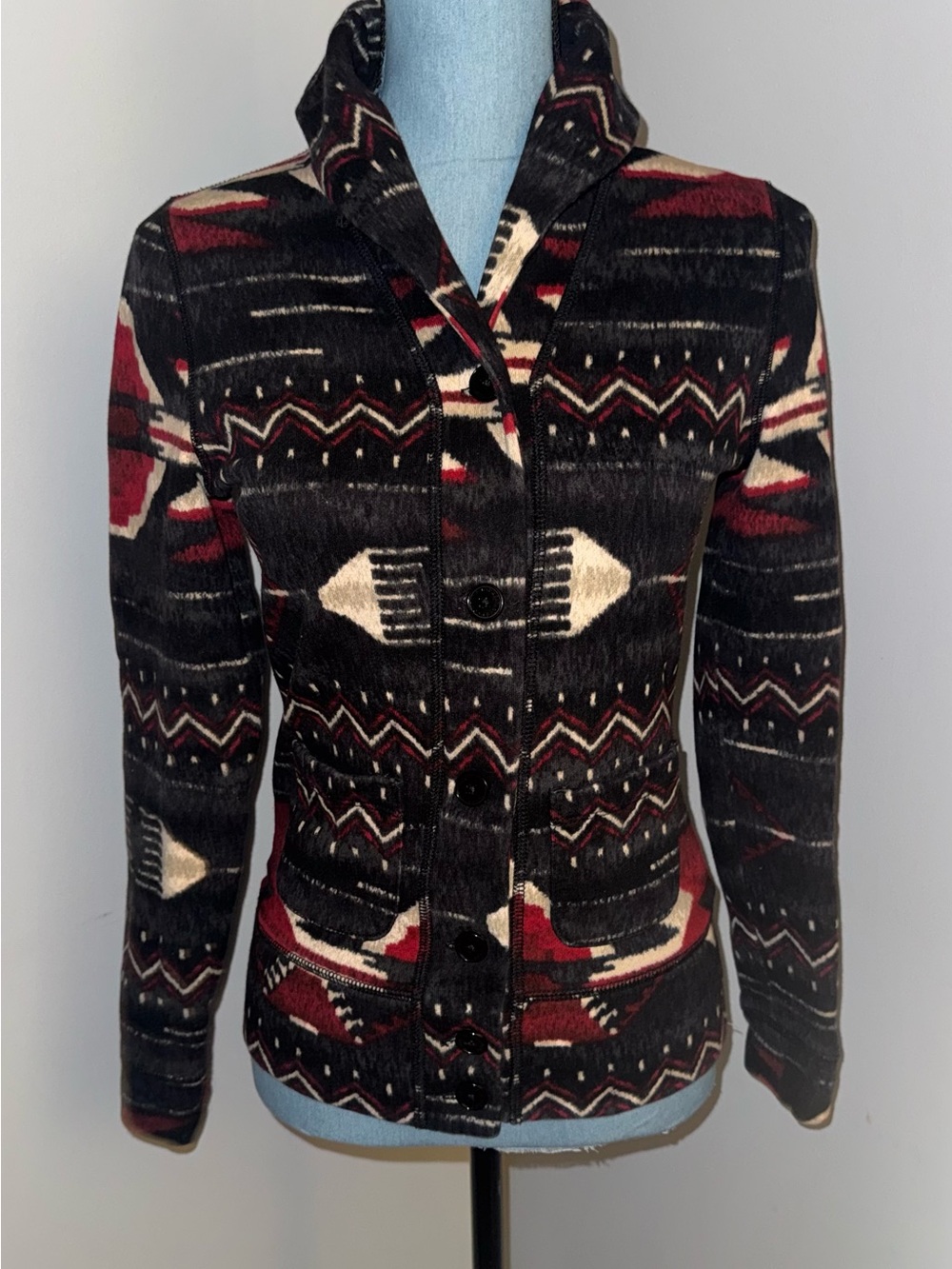 RALPH LAUREN Aztec Southwest Print Button Down Jacket/Blazer  Size XS IN EUC